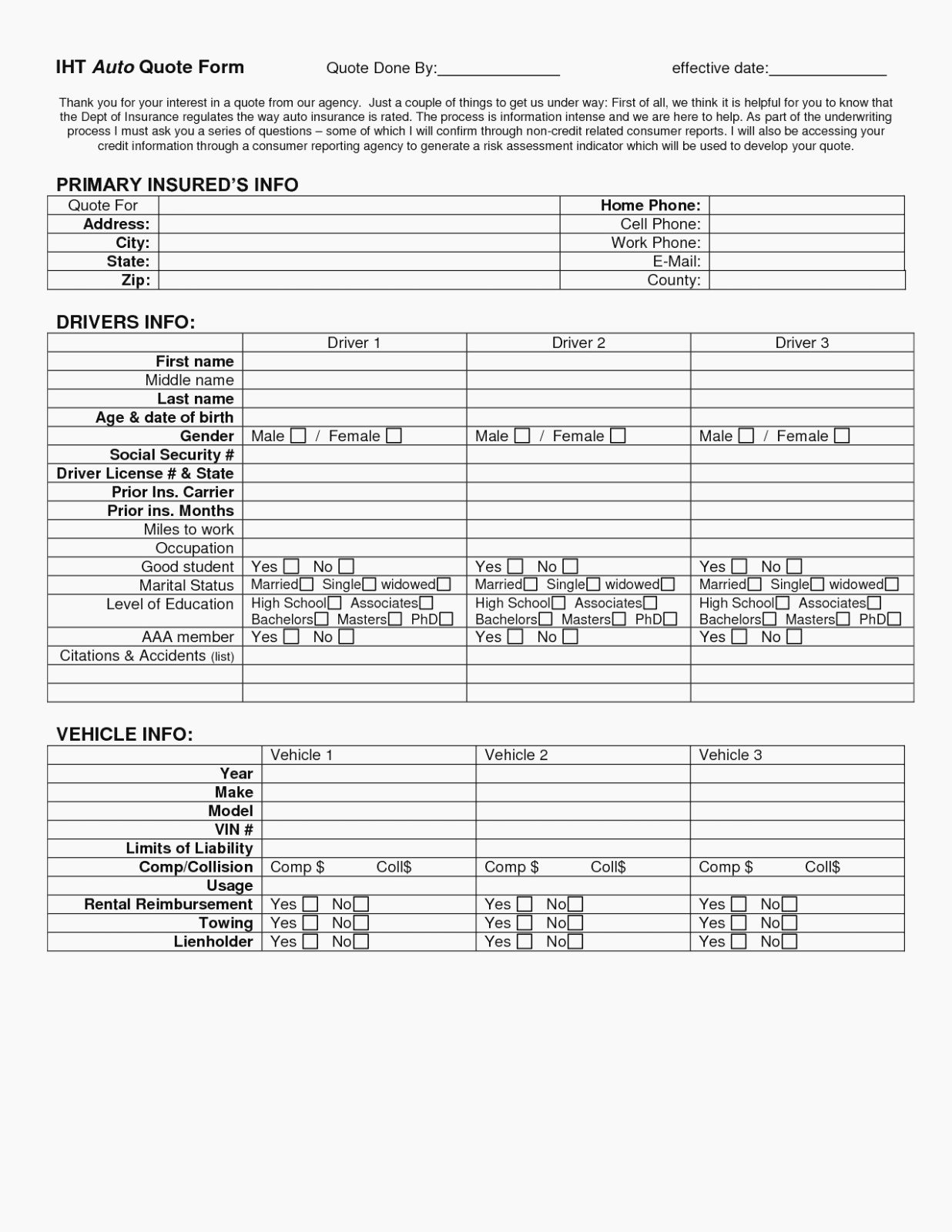 Auto Insurance Quote Sheet Template Best Of What You Should Wear to Homeowners Quote