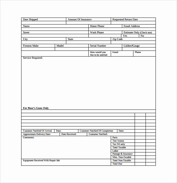 Auto Repair Template Free Best Of Auto Repair Invoice Templates 7 Download Free Documents