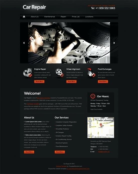 Auto Repair Website Template Beautiful Car Repair Websites Templates 70 Best Car Auto Website