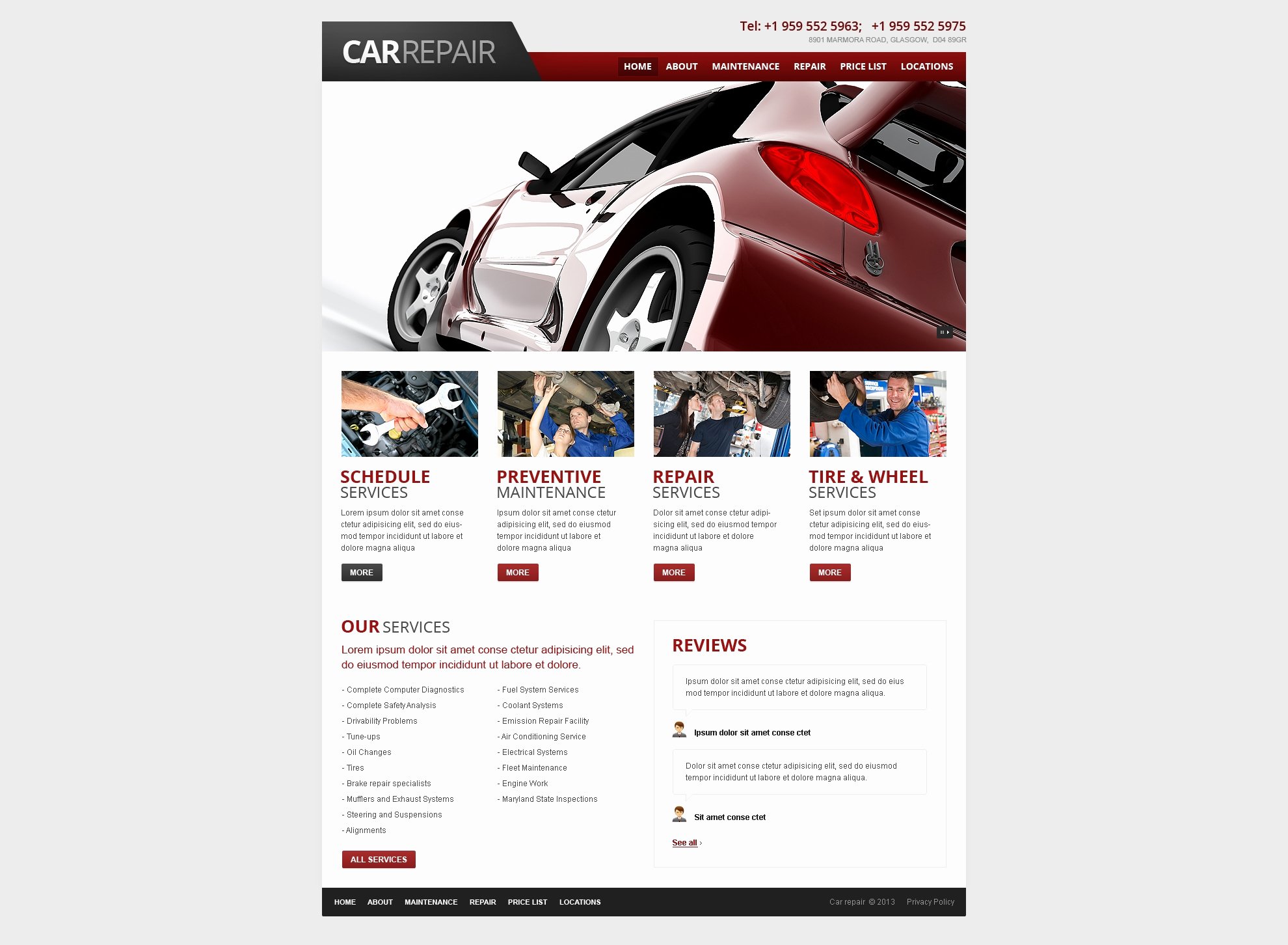 Auto Repair Website Template Best Of Car Repair Website Template