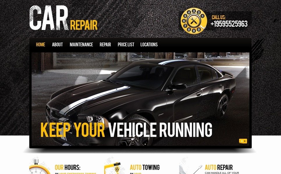Auto Repair Website Template Lovely Car Repair Website Template
