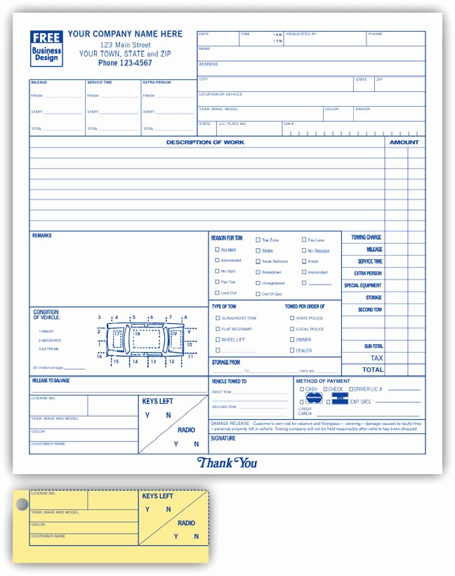 Auto Repair Work order Template Awesome Anchorside Carbonless form Templates