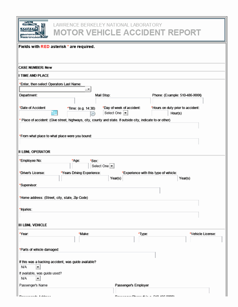 Automobile Accident Report form Template Awesome Pub 3000 Chapter 60