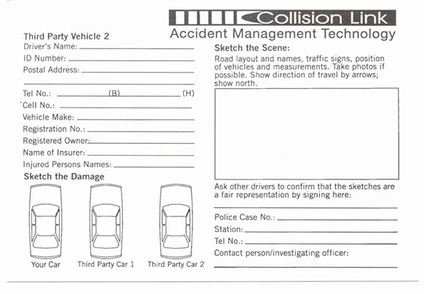 Automobile Accident Report form Template Fresh Accident Report form