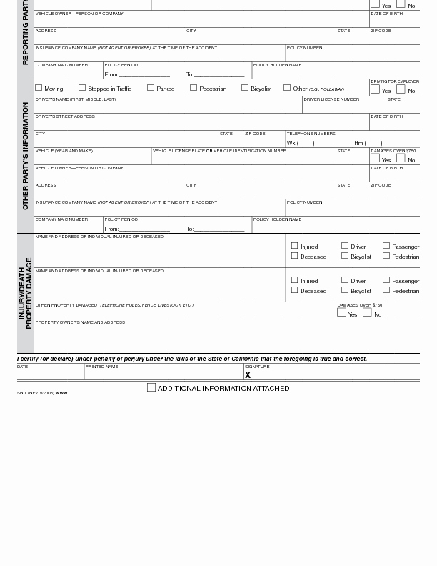 Automobile Accident Report form Template Fresh Collision Reporting Policy Templates