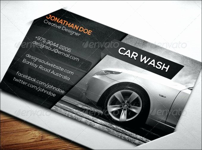 Automotive Business Card Template Free Fresh Automotive Business Card Templates Elegant Car Wash Free