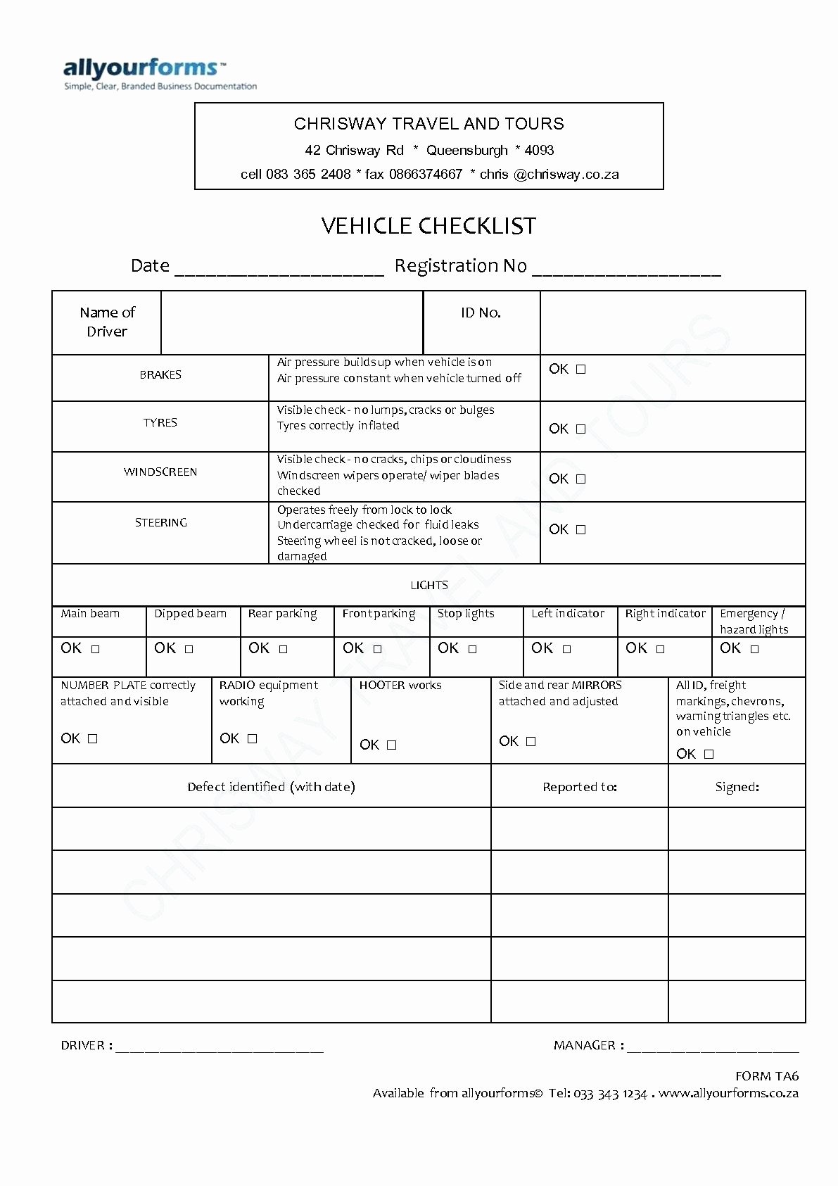 Automotive Inspection Checklist Template Lovely Car Checklist Template to Pin On Pinterest