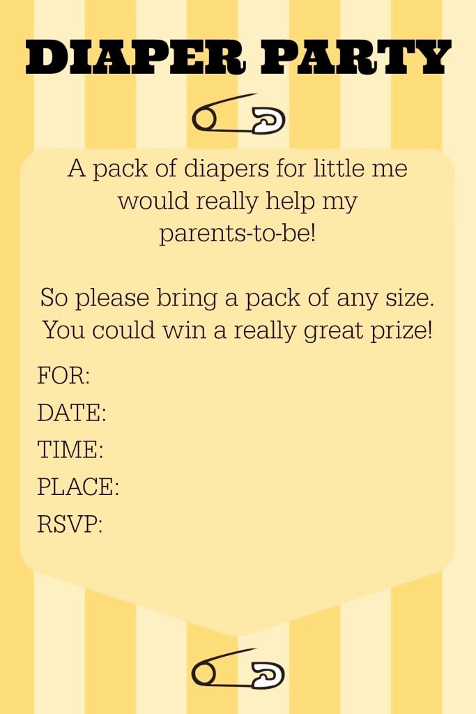 Baby Shower Diaper Invitations Template Fresh How to Throw A Diaper Party Pampersfirsts Ad