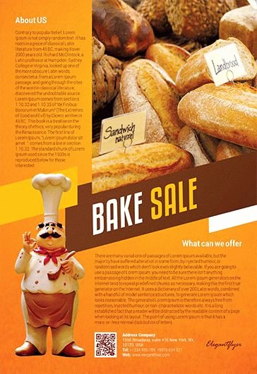 Bake Sale Flyer Template Best Of Free Bake Sale Flyer Template In Shop – by Elegantflyer