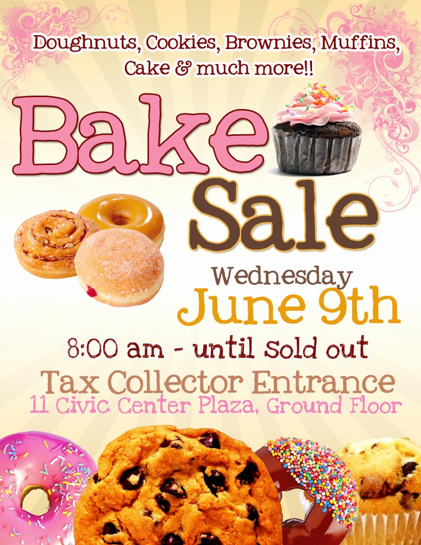 Bake Sale Flyer Template Lovely Pretty Witty Designs some Flyers