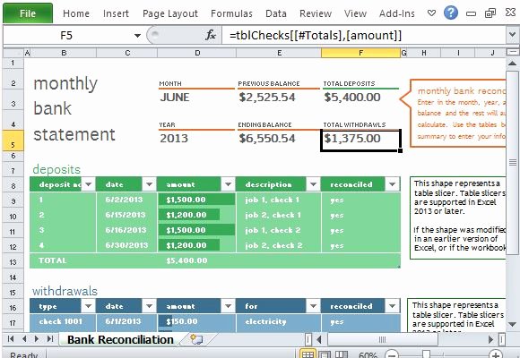 Bank Reconciliation Excel Template Best Of Monthly Bank Reconciliation Template for Excel