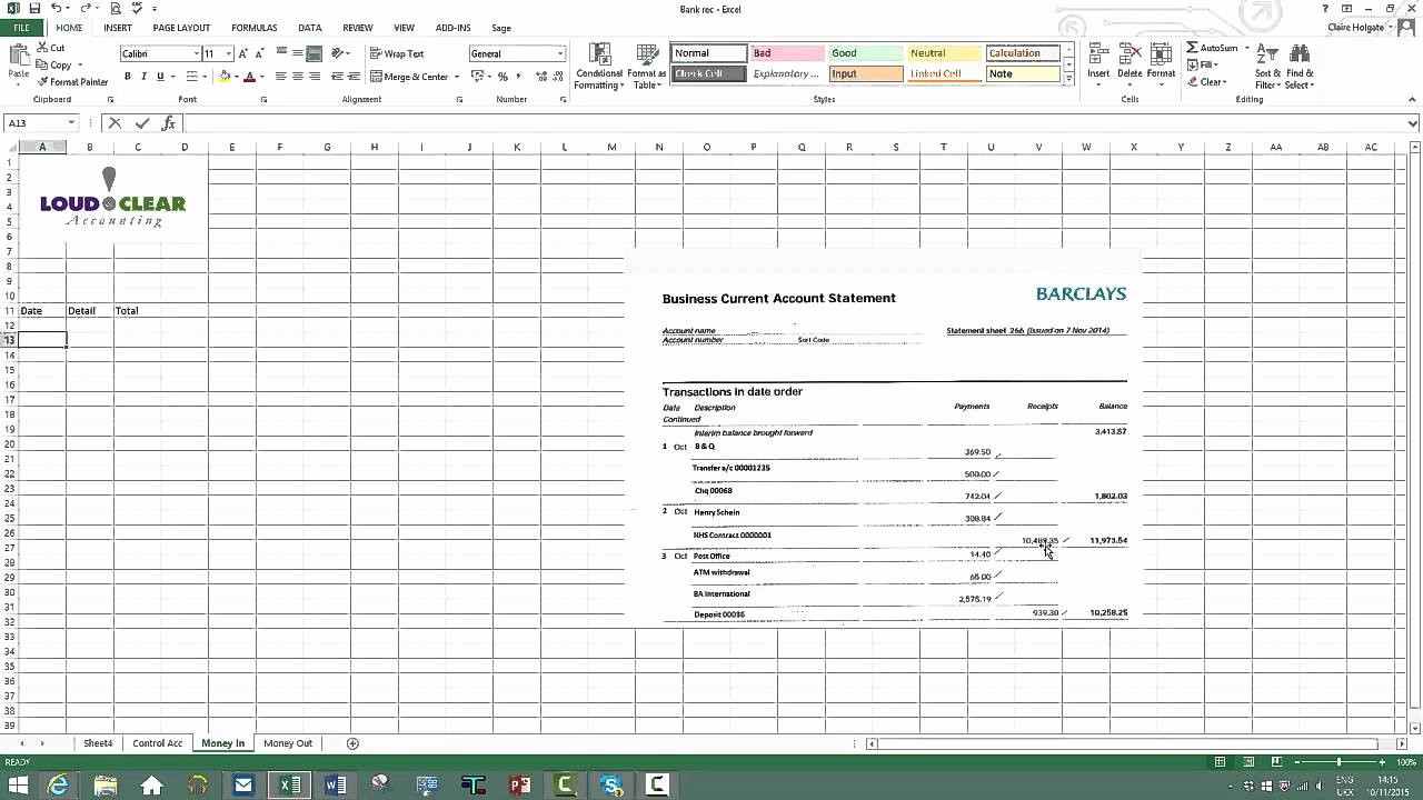 Bank Reconciliation Excel Template Fresh How to Do A Bank Reconciliation On Excel