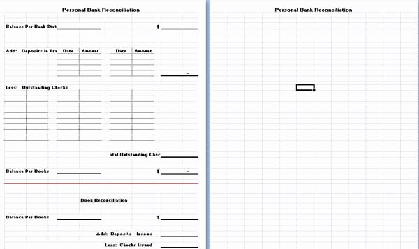 Bank Reconciliation Template Excel Awesome Excel Templates Microsoft Word Templates