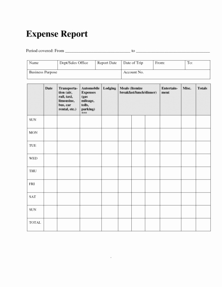 Basic Expense Report Template Luxury Simple Expense Report Template Spreadsheet Travel Excel