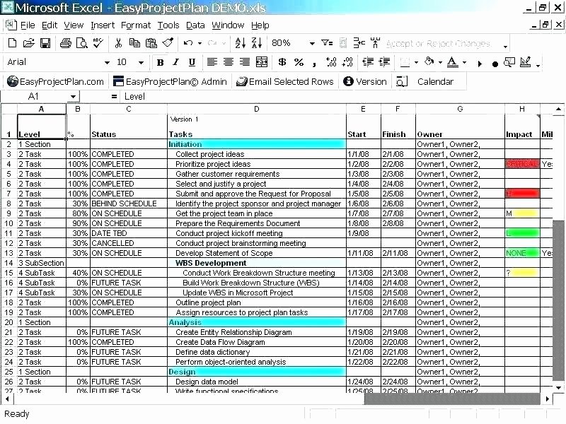 Basic Project Plan Template Best Of Simple Project Plan Template Excel Schedule for Planning