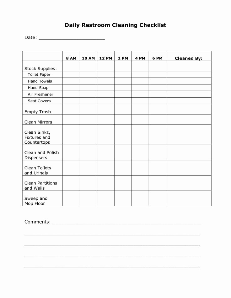 Bathroom Cleaning Schedule Template New High Resolution Bathroom Cleaning Checklist