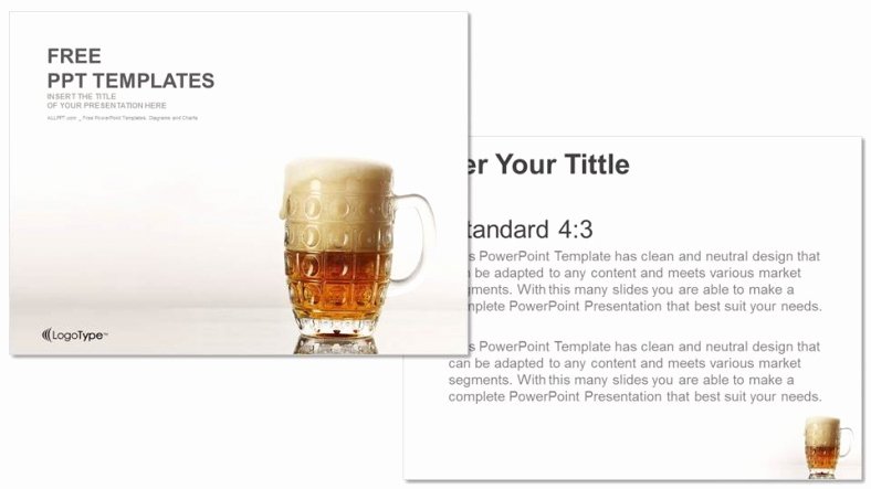 Beer Can Design Template Lovely Mug Bear Food Powerpoint Templates