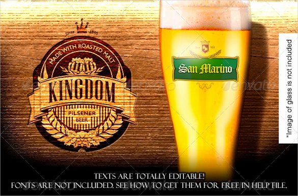 Beer Can Label Template Elegant 29 Beer Label Templates – Free Sample Example format