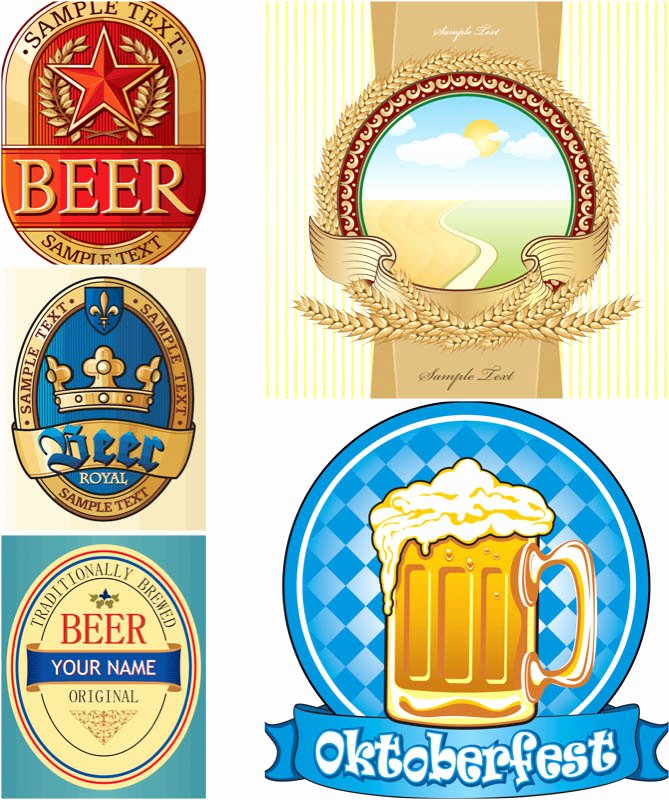 Beer Label Template Illustrator Luxury Beer Label Template