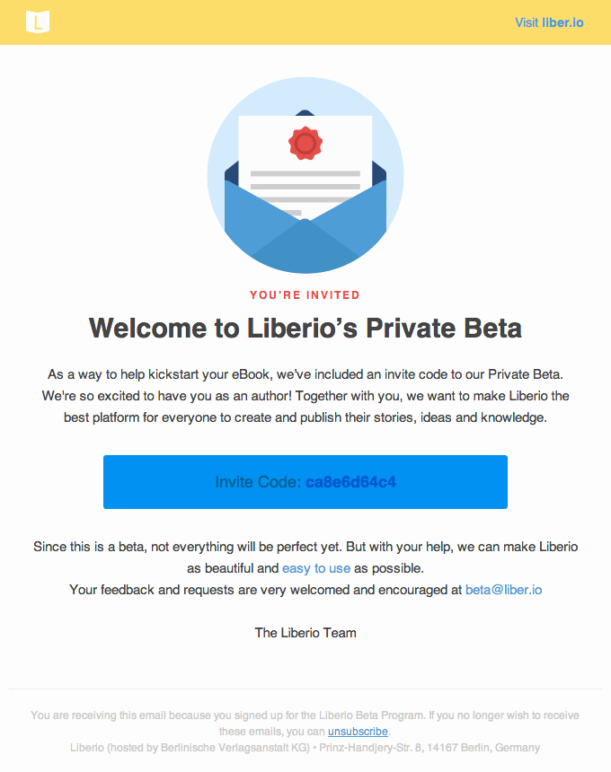 Best Email Template Designs Awesome Private Beta Wel E Email Design From Liberio Really