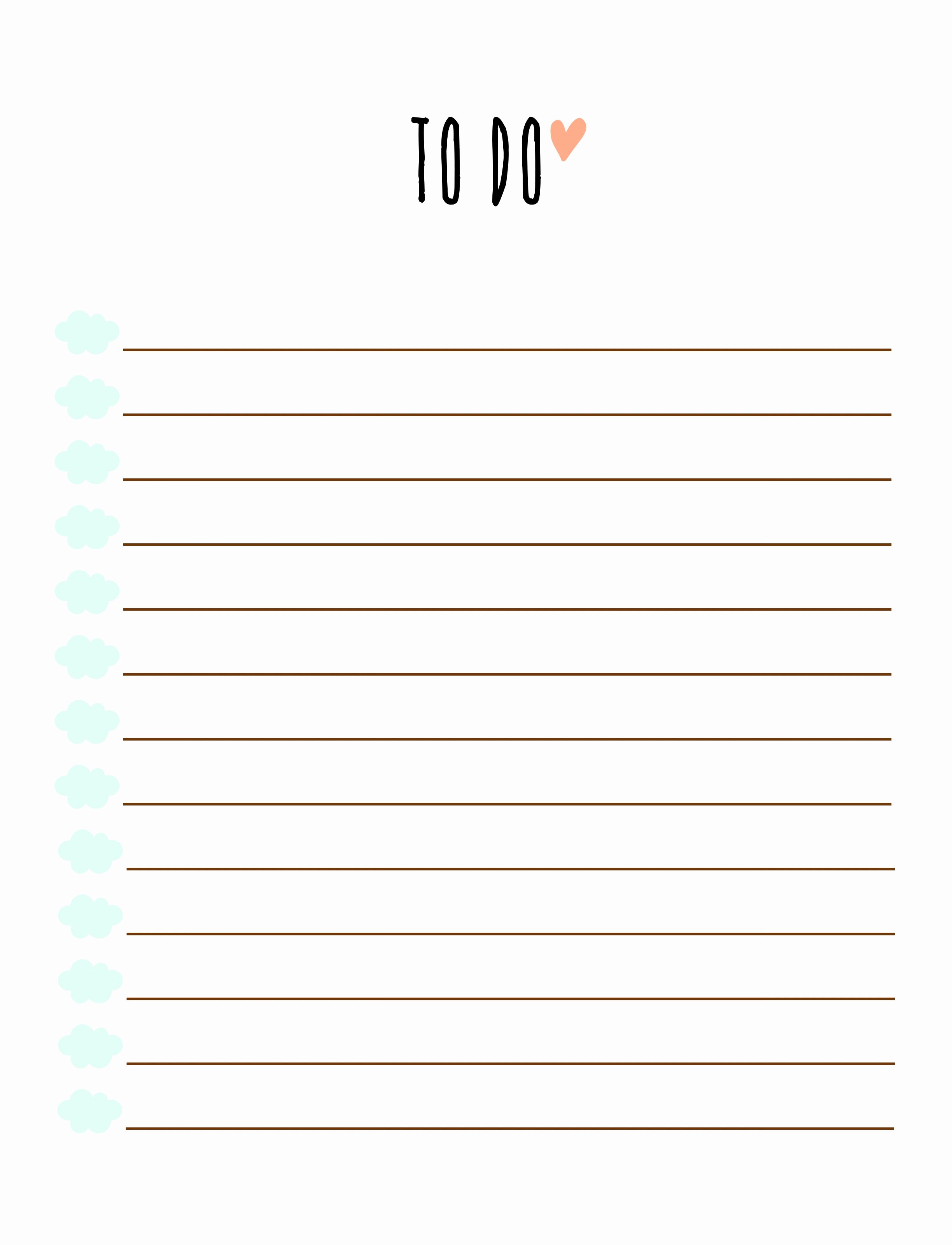 Best to Do List Template Beautiful 7 Daily to Do List Template for Word Tioru