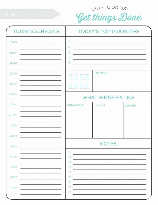 Best to Do List Template Luxury 10 Free Printable Daily Planners