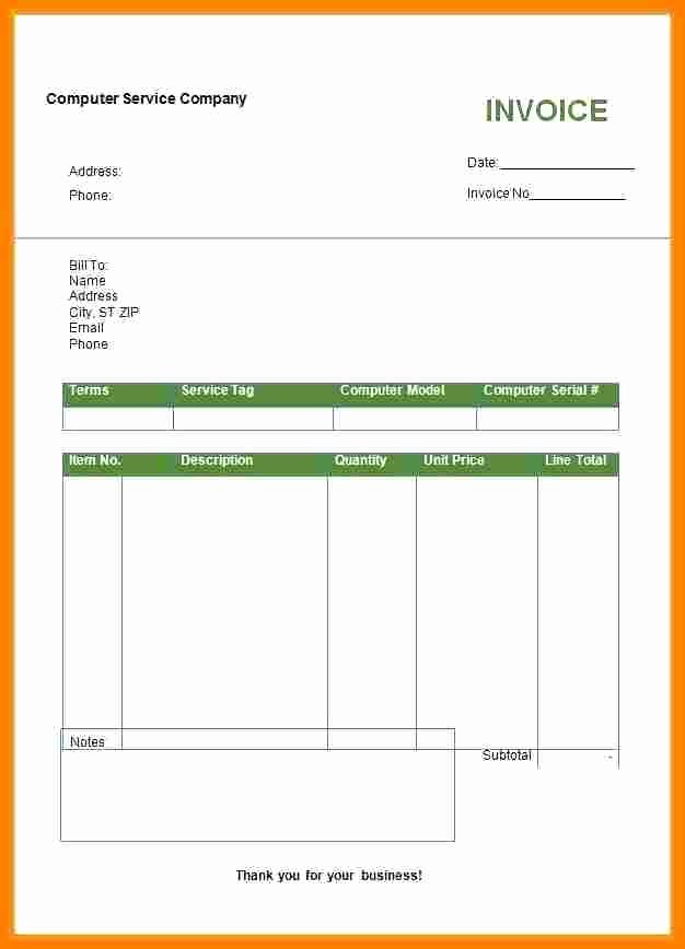 Billing Invoice Template Word Inspirational 6 Bill format In Word Doc
