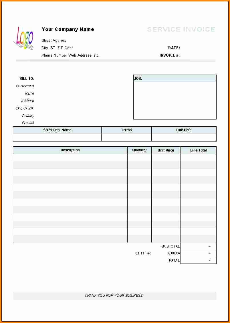 Billing Invoice Template Word Lovely 8 Billing Invoice Samples Blank