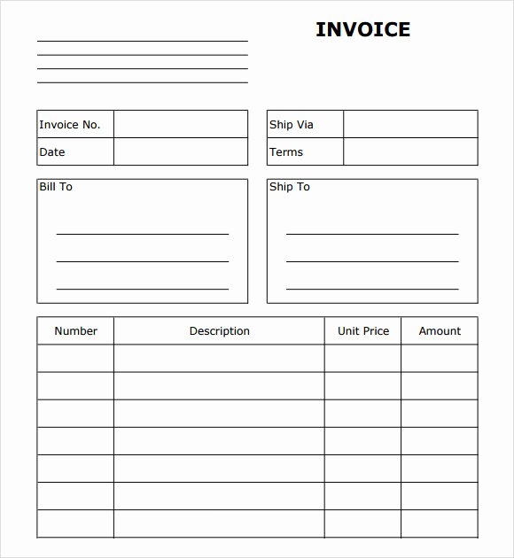 Billing Invoice Template Word Lovely Bill Invoice Templates