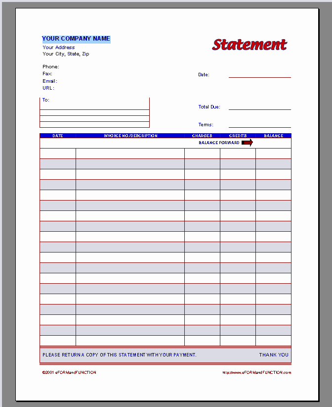 Billing Invoice Template Word Lovely Invoice Statement Template