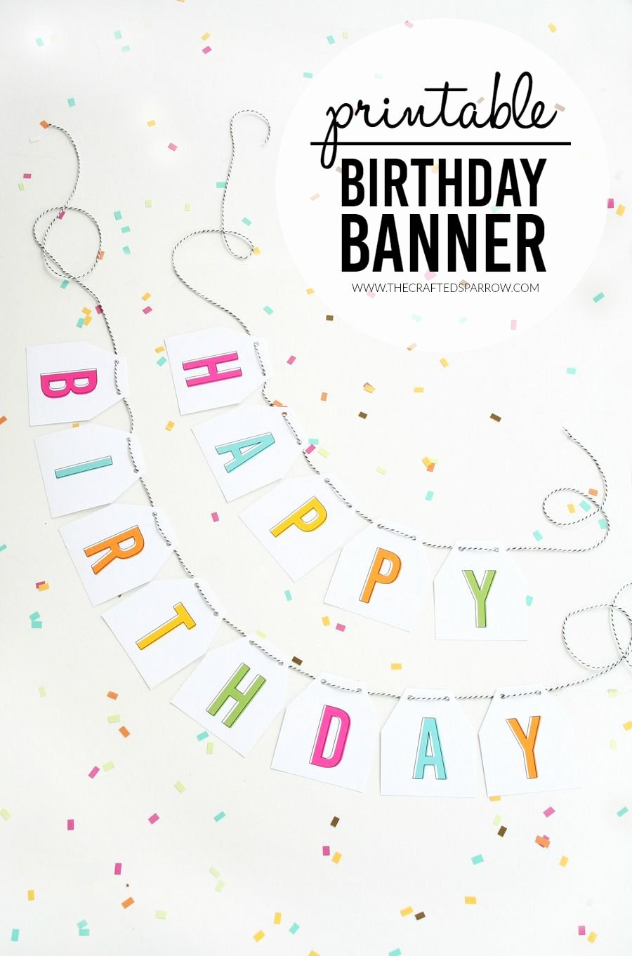 Birthday Banner Template Free Unique Free Printable Birthday Banner