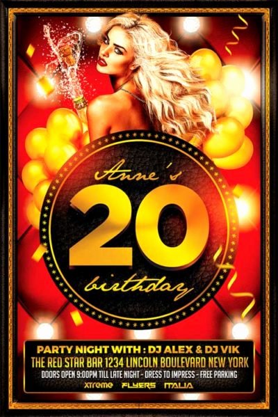 Birthday Bash Flyer Template Unique Xtremeflyers Club and Party Flyer Templates