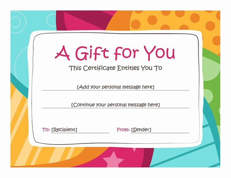 Birthday Gift Certificate Template Free Best Of Birthday Gift Certificate Clipart Clipart Suggest
