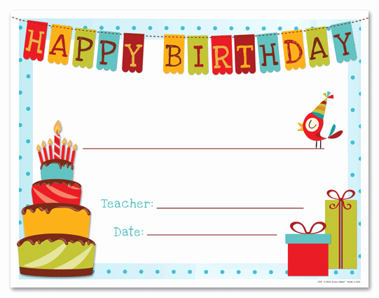 Birthday Gift Certificate Template Free Best Of Happy Birthday Gift Certificate Template
