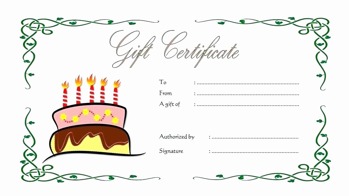 Birthday Gift Certificate Template Free Fresh Gift Vouchers Templates Birthday Voucher Template Free