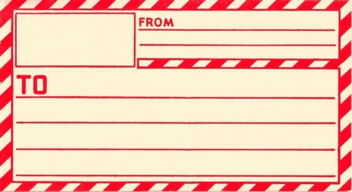 Blank Address Label Template