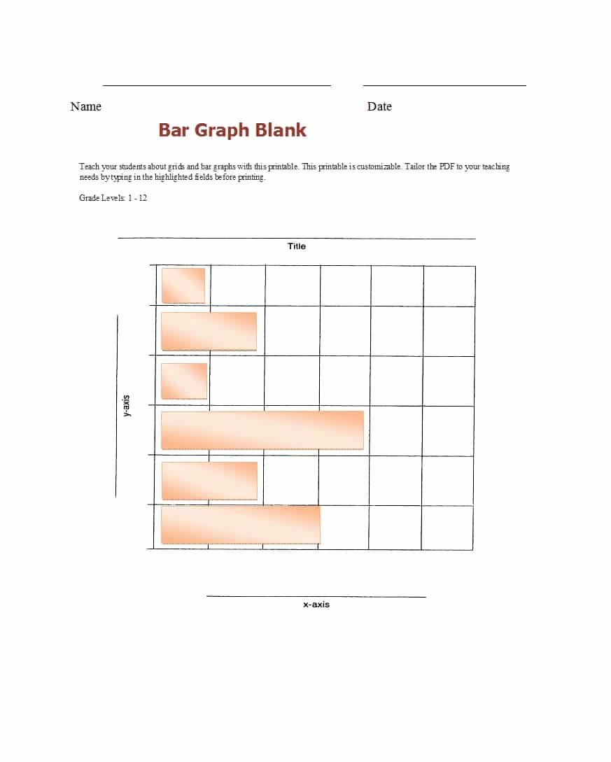 Blank Bar Graph Template Fresh 41 Blank Bar Graph Templates [bar Graph Worksheets]