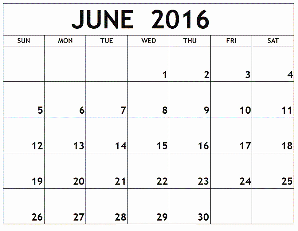 Blank Calendar Template 2016 New [free] Printable Calendar Templates 2016 Part 6