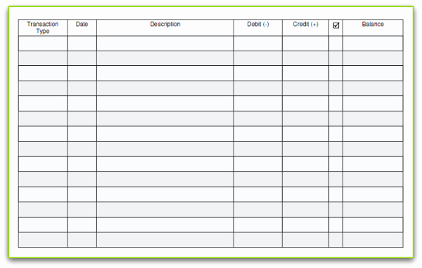Blank Check Register Template Fresh 5 Printable Check Register Templates formats Examples