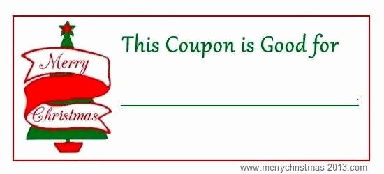 Blank Coupon Template Free Beautiful Free Christmas Coupons Printable Template Blank