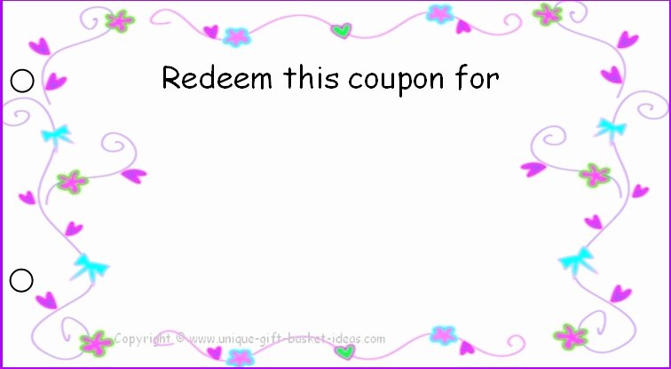 Blank Coupon Template Free Unique Free Printable Coupons for Unique Gift Ideas