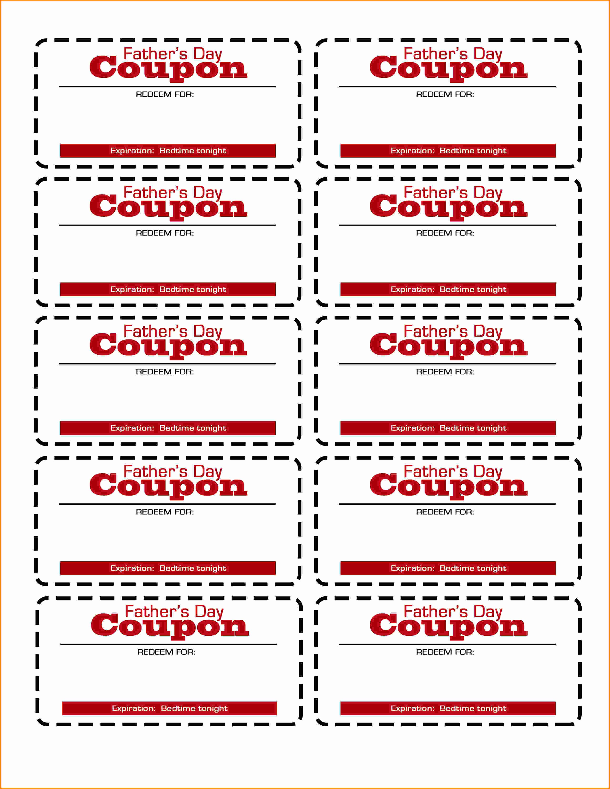Blank Coupon Template Free Unique Template Coupon Template