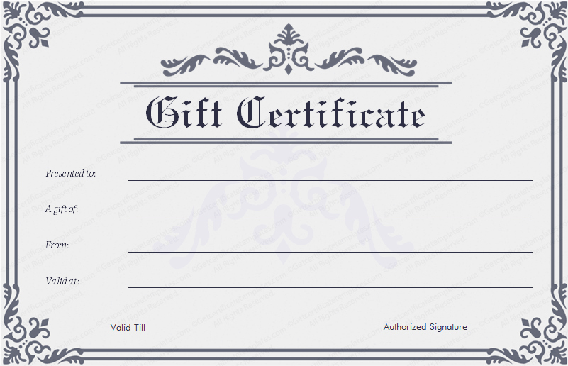 Blank Gift Card Template Inspirational Blank Gift Certificate Template Word