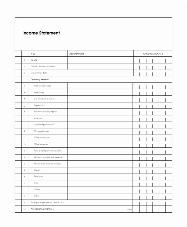 Blank Income Statement Template Unique Blank In E Statement Template – Emmamcintyrephotography