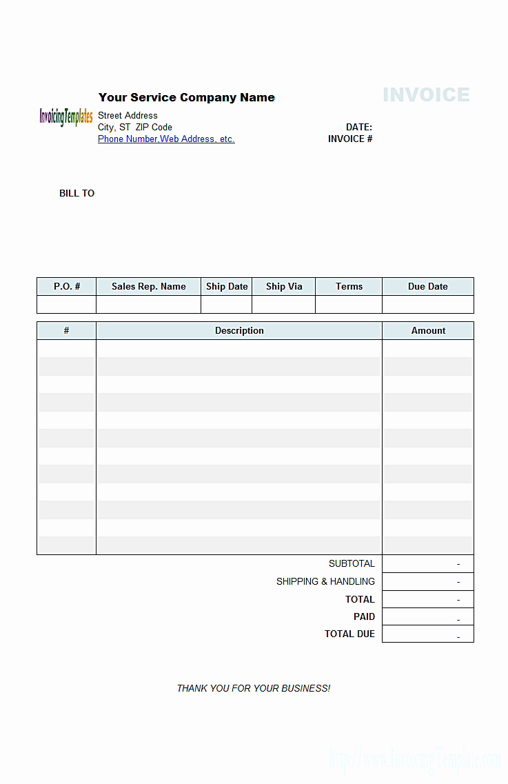 Blank Invoice Template Free Lovely Blank Invoices to Print Mughals