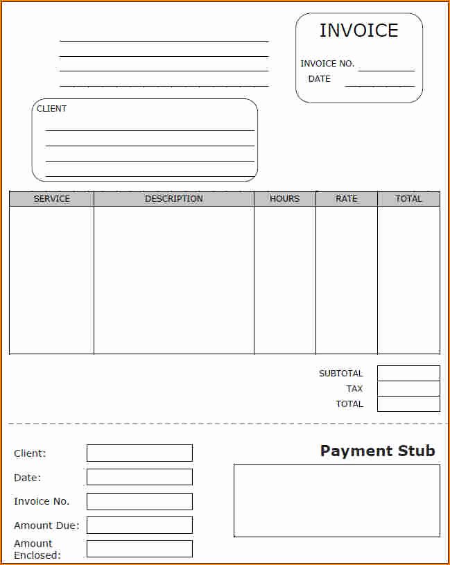 Blank Pay Stubs Template Free New 6 Blank Payroll Stub