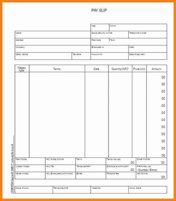 Blank Pay Stubs Template Free New 8 Blank Pay Stub Template Free