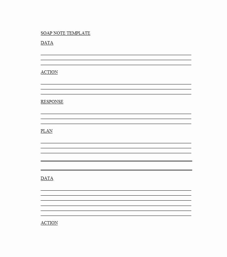Blank soap Note Template Awesome 40 Fantastic soap Note Examples &amp; Templates Template Lab