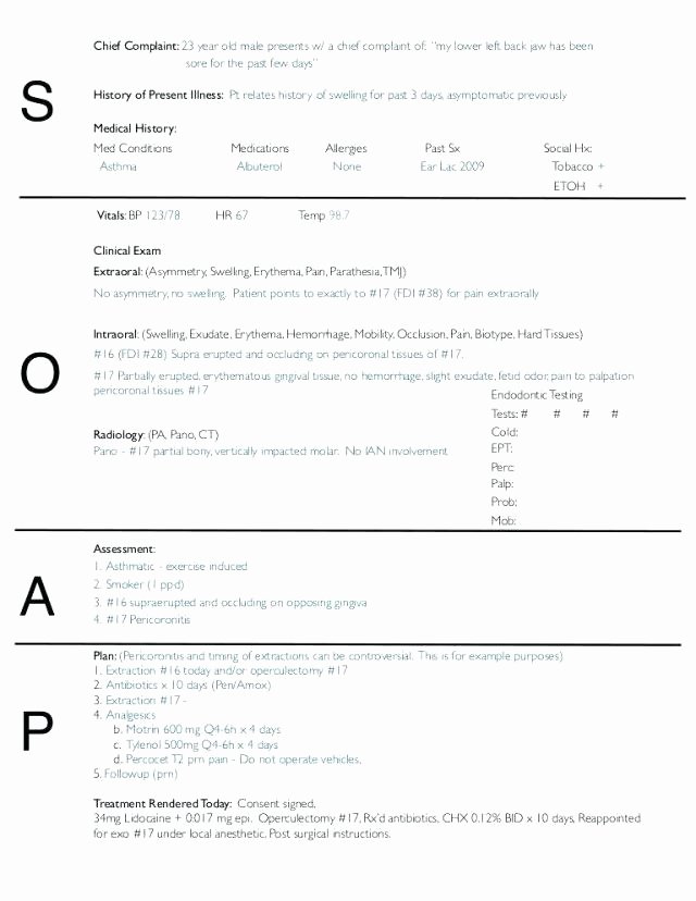 Blank soap Note Template New Example soap Note Template Word Doc – Royaleducationfo