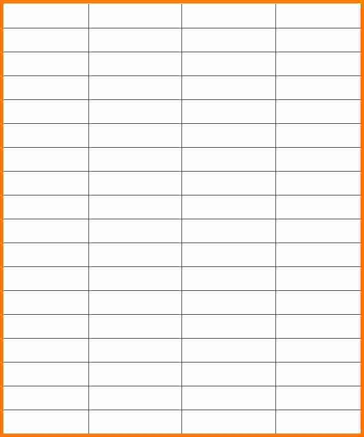 Blank Spreadsheet Template Printable Elegant Blank 4 Column Spreadsheet